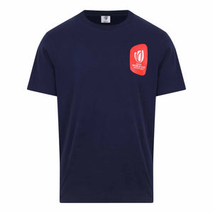 23 Crest T-Shirt - Blue Dust - Official Rugby World Cup 2023 Shop