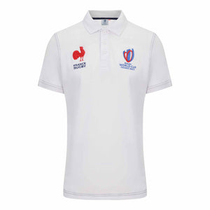 France Rugby x RWC Cotton Polo - White - Official Rugby World Cup 2023 Shop