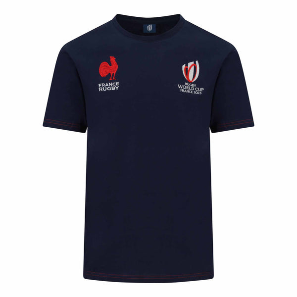 France Rugby x RWC Cotton T-shirt - Navy - Official Rugby World Cup 2023 Shop