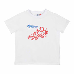 Kid's Boot T-Shirt - White - Official Rugby World Cup 2023 Shop