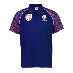 Rugby World Cup 2023 England Polo - Navy - Official Rugby World Cup 2023 Shop
