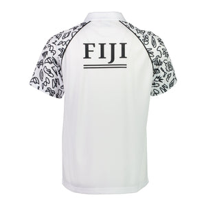 Rugby World Cup 2023 Fiji Polo - White - Official Rugby World Cup 2023 Shop