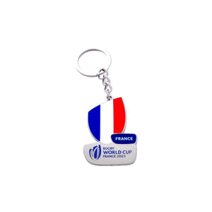 Rugby World Cup 2023 France Flag Keyring - Official Rugby World Cup 2023 Shop