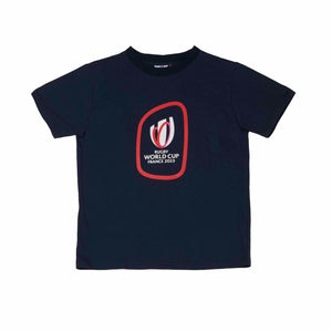 Rugby World Cup 2023 Kid's Logo T-Shirt - Navy - Official Rugby World Cup 2023 Shop