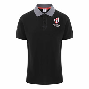 Rugby World Cup 2023 Logo Polo - Black - Official Rugby World Cup 2023 Shop