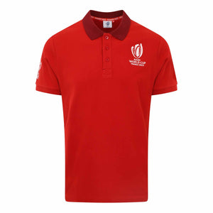 Rugby World Cup 2023 Logo Polo - Red - Official Rugby World Cup 2023 Shop