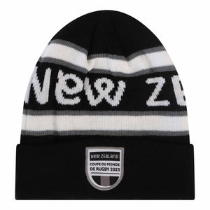 Rugby World Cup 2023 New Zealand Beanie - Black - Official Rugby World Cup 2023 Shop