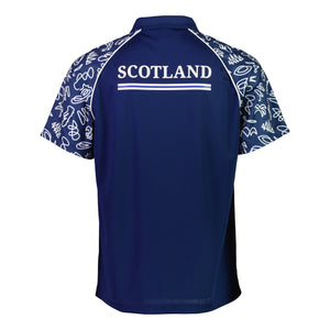 Rugby World Cup 2023 Scotland Polo - Navy - Official Rugby World Cup 2023 Shop