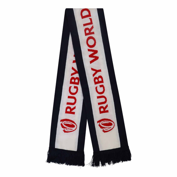 Rugby World Cup 2023 Script Scarf - White - Official Rugby World Cup 2023 Shop