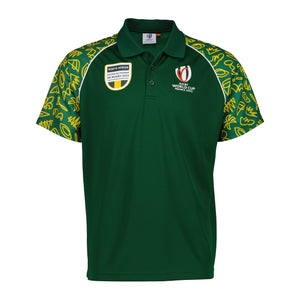 Rugby World Cup 2023 South Africa Polo - Bottle Green - Official Rugby World Cup 2023 Shop
