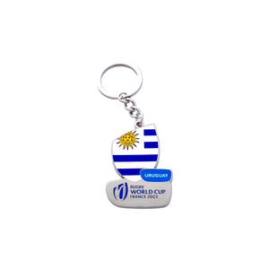 Rugby World Cup 2023 Uruguay Flag Keyring - Official Rugby World Cup 2023 Shop