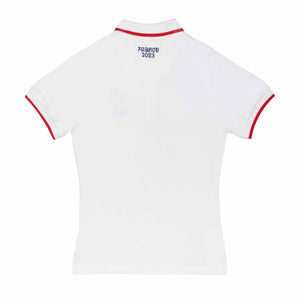 Rugby World Cup 2023 Women's Logo Polo - White - Official Rugby World Cup 2023 Shop