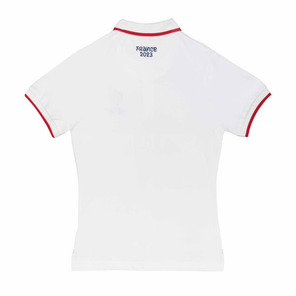 Rugby World Cup 2023 Women's Logo Polo - White - Official Rugby World Cup 2023 Shop