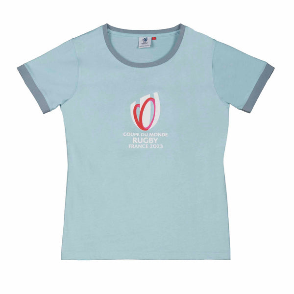 Rugby World Cup 2023 Women's Logo T-shirt - Sky Blue - Official Rugby World Cup 2023 Shop