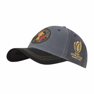 Webb Ellis Cup Badge Cap - Charcoal - Charcoal - Official Rugby World Cup 2023 Shop